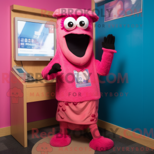 Postava maskota Pink Phone...