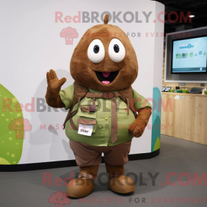 Brun pære maskot drakt...