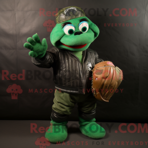 Zielony baseballhanske...