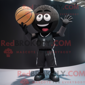 Sort Basketball Ball maskot...