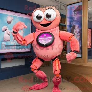 Postava maskota Pink Crab...