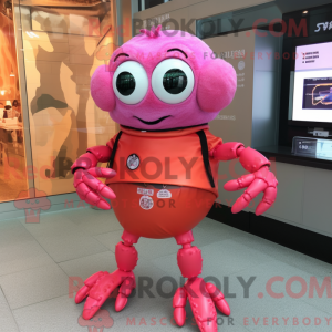 Postava maskota Pink Crab...