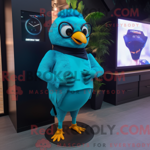 Figura de máscara Cyan...