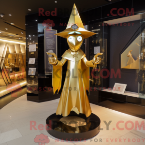 Gold Witch S Hat mascot...