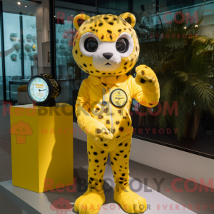 Citrongul Leopard maskot...