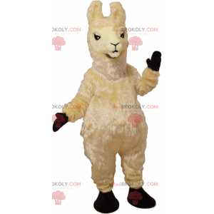Mascotte beige lama - Redbrokoly.com