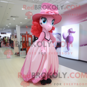 Pink Mare maskot kostume...