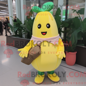 Citron gul radise maskot...