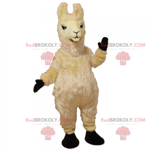 Beige Lama Maskottchen - Redbrokoly.com