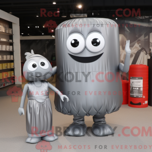 Grey Soda Can maskot...