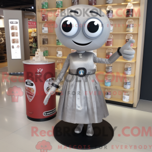 Grey Soda Can maskot...