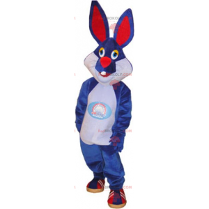 Blauw konijn mascotte - Redbrokoly.com