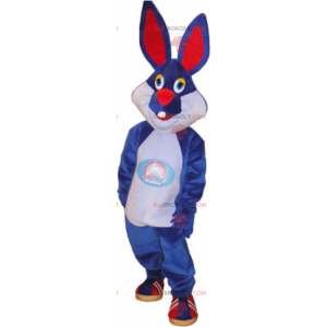 Mascotte de lapin bleu - Redbrokoly.com