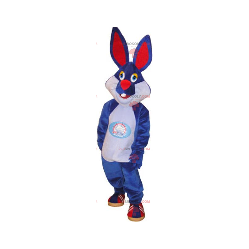 Mascote coelho azul - Redbrokoly.com