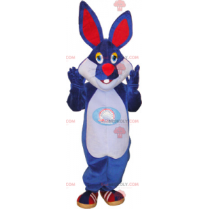 Blauw konijn mascotte - Redbrokoly.com