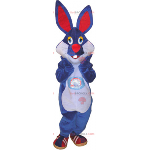 Blaues Kaninchenmaskottchen - Redbrokoly.com