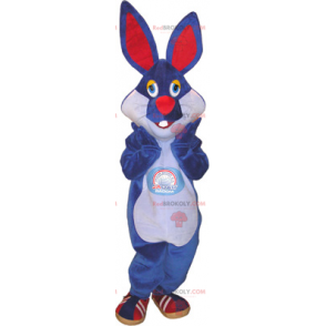 Mascote coelho azul - Redbrokoly.com