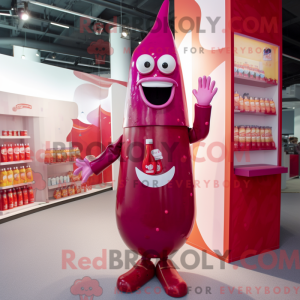 Magenta Bottle Of Ketchup...