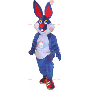 Blauw konijn mascotte - Redbrokoly.com