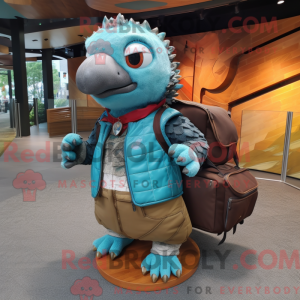 Turkis Pangolin maskot...