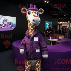 Lilla giraff maskot...