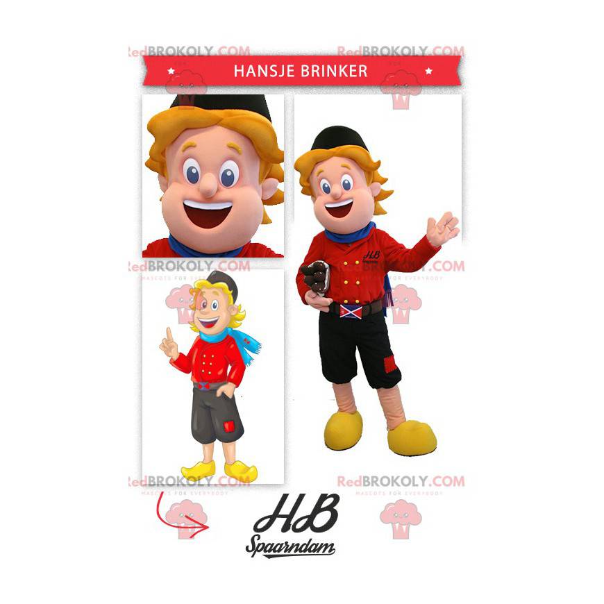 Holandský maskot oblečený v tradičním oděvu - Redbrokoly.com Holandský maskot oblečený v tradičním oděvu - Redbrokoly.com
