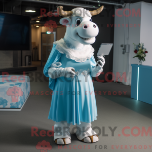 Postava maskota Sky Blue...