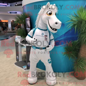 White Horse mascottekostuum...
