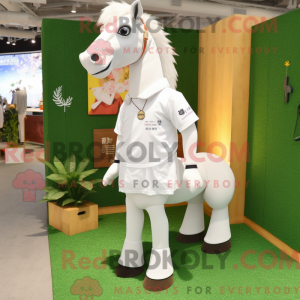 White Horse mascot costume...
