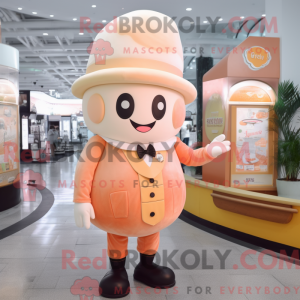 Peach Ice Cream mascot...