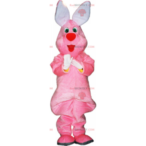 Mascotte de lapin rose en peluche - Redbrokoly.com
