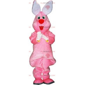 Mascota de conejo rosa de peluche - Redbrokoly.com