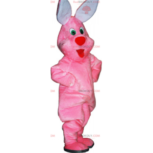 Plush pink rabbit mascot - Redbrokoly.com