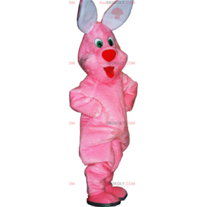 Plyschrosa kaninmaskot - Redbrokoly.com