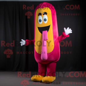 Magenta Hot Dog maskot...