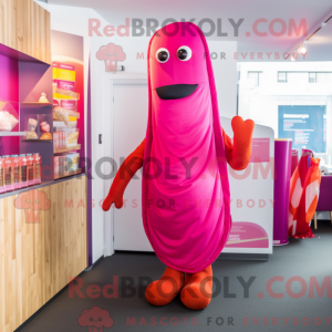 Magenta Hot Dog maskot...