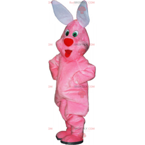 Plys lyserød kanin maskot - Redbrokoly.com