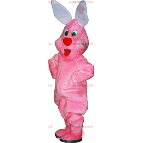 Mascotte de lapin rose en peluche - Redbrokoly.com