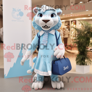 Sky Blue Smilodon mascotte...