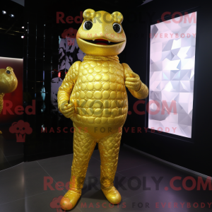Costume mascotte de Gold...
