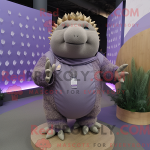 Lavendel Glyptodon maskot...