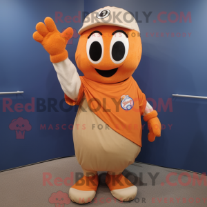 Orange baseball handske...