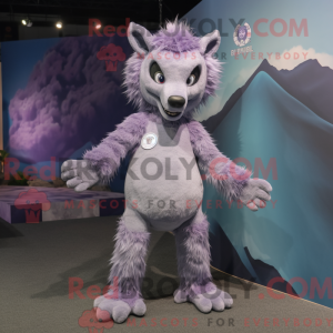 Lavender Hyena mascot...
