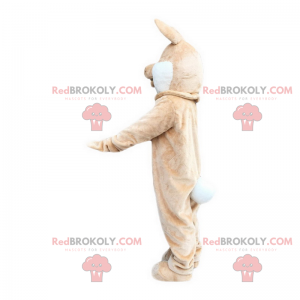 Mascotte de lapin souriant - Redbrokoly.com