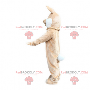 Mascotte de lapin souriant - Redbrokoly.com