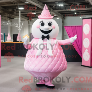 Pink Ice Cream Cone mascot...