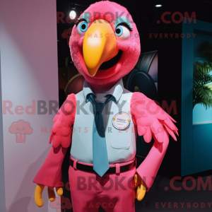 Rosa Macaw-maskotdraktfigur...