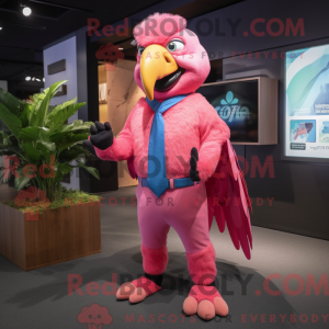 Rosa Macaw-maskotdraktfigur...