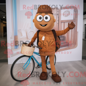 Brun Unicyclist maskot...