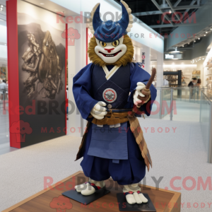 Navy Samurai mask drakt...